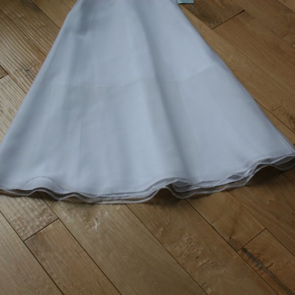 Us Angels Long White 12 (NWT) Formal Dress - Picture 6 of 12